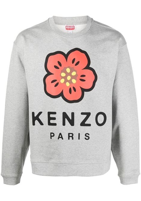 Grey printed sweater - men KENZO | FC65SW4104ME94