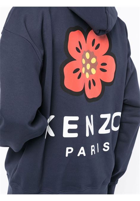 Blue logo embellished sweater - men KENZO | FC65SW4604ME77