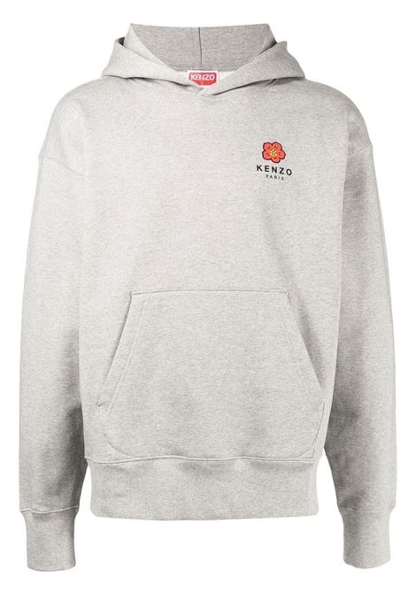 Grey logo embellished sweater - men KENZO | FC65SW4604ME94