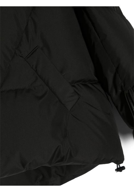 Black hooded puffer jacket - girl KHRISJOY KIDS | BFPK036ANYBK01