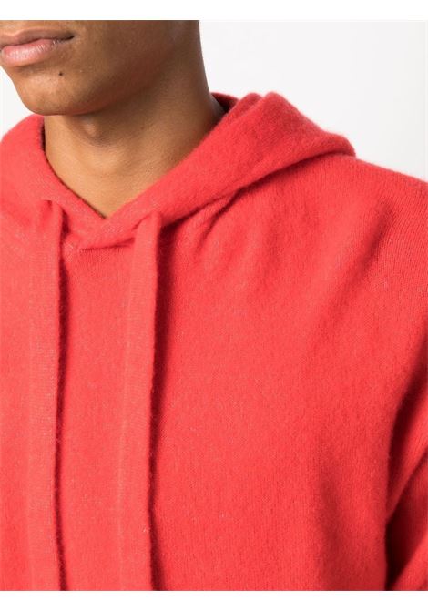Orange hooded sweatshirt - men LANEUS | CPU1013CRLL