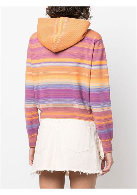 Multicolored logo-print striped sweatshirt - women  MARC JACOBS | N603J02PF22501