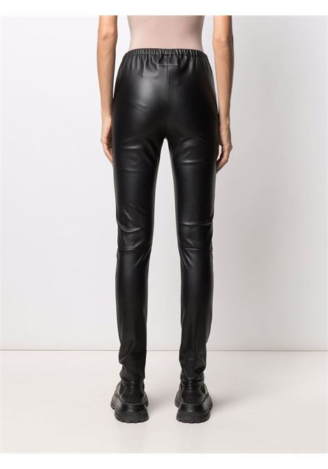 Black varnished leather-effect leggings - women  MM6 MAISON MARGIELA | S52KA0327S54131900