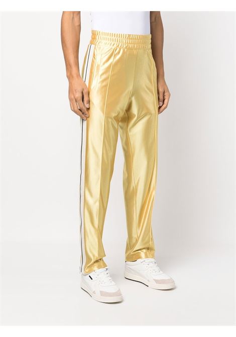 Yellow metallic-effect straight-leg trousers - men  MONCLER X PALM ANGELS | 8H00001M2522135