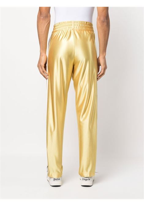 Yellow metallic-effect straight-leg trousers - men  MONCLER X PALM ANGELS | 8H00001M2522135