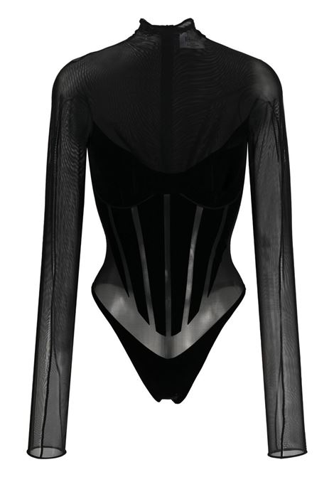Back sheer panelled body - women MUGLER X WOLFORD | 792507005