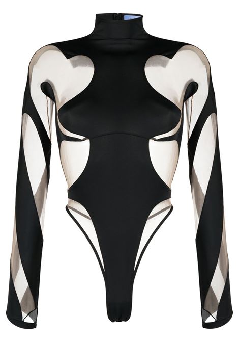 Black Rodeo panelled bodysuit - women MUGLER | 22W1BO019084219991