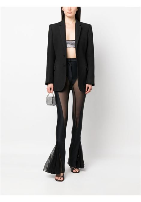 Black panel design trousers - women MUGLER | 22W1PA0382691B1999