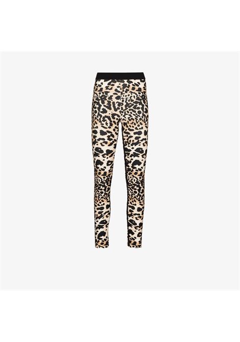 Multicolour leopard print stretch-fit leggings - women  PACO RABANNE | 21PJPA001VI0200208