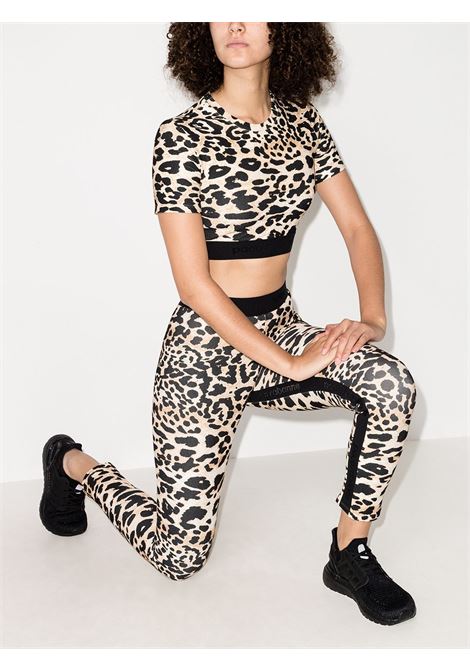 Multicolour leopard print cropped top - women  PACO RABANNE | 21PJTO002VI0200208
