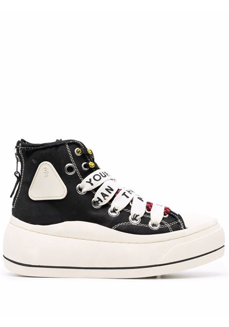 Sneakers con suola rialzata in nero - uomo R13 | R13S5030001150