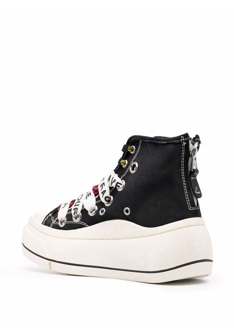 Black lace-up platform sneakers - women  R13 | R13S5030001150