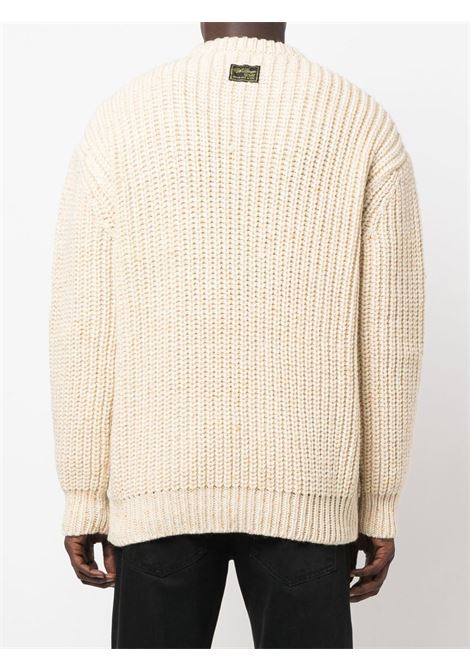 White chunky knit sweater - men RAF SIMONS | 222850530031315