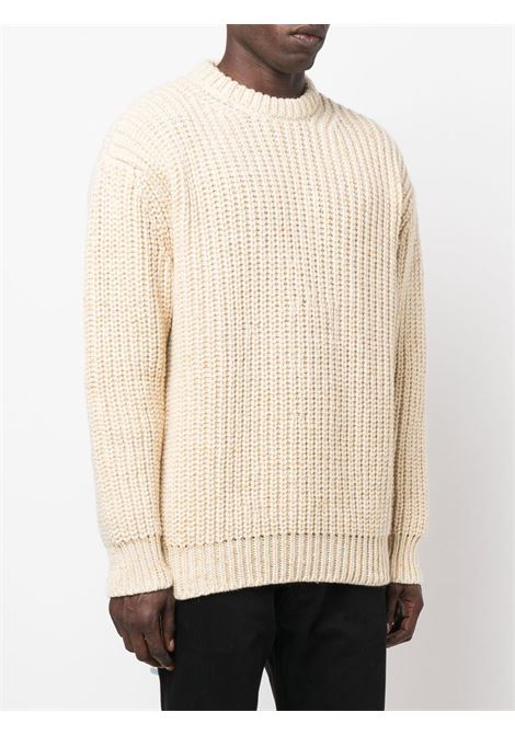 White chunky knit sweater - men RAF SIMONS | 222850530031315