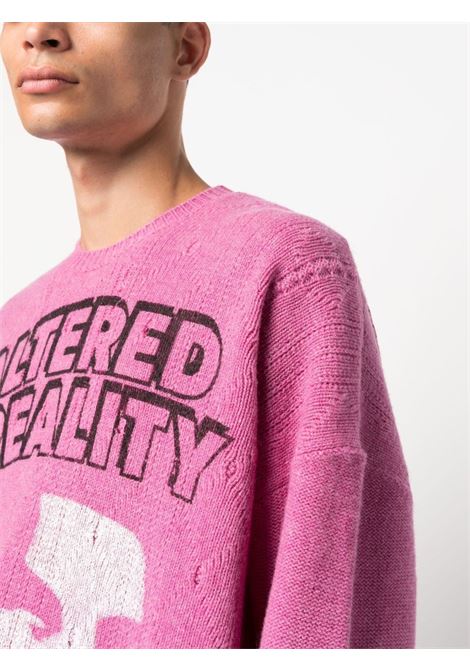 Pink embroidered sweater - men RAF SIMONS | 222855520000059