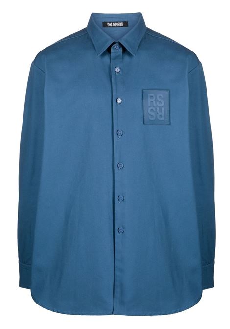 Blue logo patch shirt - men RAF SIMONS | 222M242100800040