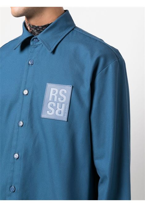 Blue logo patch shirt - men RAF SIMONS | 222M242100800040