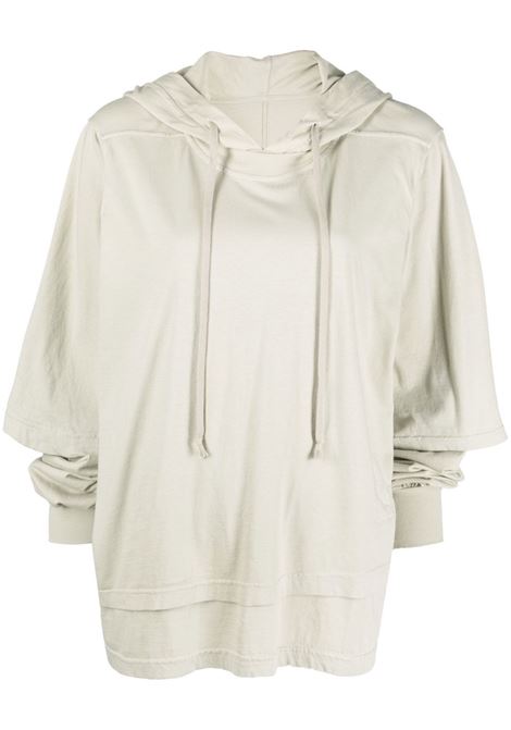 Grey oversized hooded sweatshirt-women RICK OWENS DRKSHDW | DS02B4234RN08