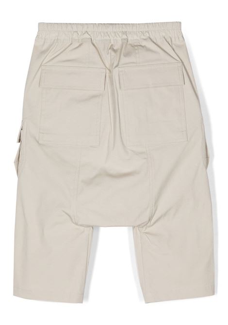 Pantaloni con cavallo basso Cargo Pods in beige - bambino RICK OWENS KIDS | BG02B5390TE08