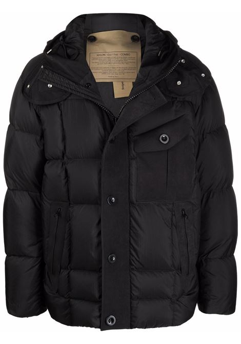 Black hooded padded jacket-men TEN C | 21CTCUC03121999