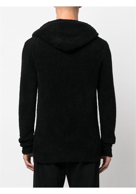 Black hooded padded sweatshirt-men TEN C | 22CTCUM09185999