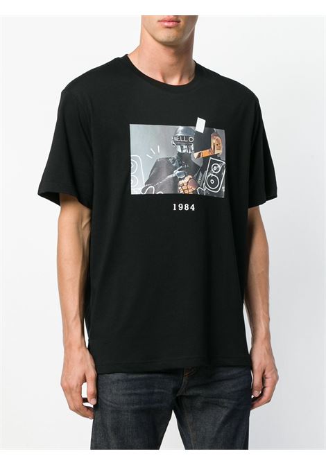 Black printed t-shirt - men THROWBACK | TBTBDAFTBLK