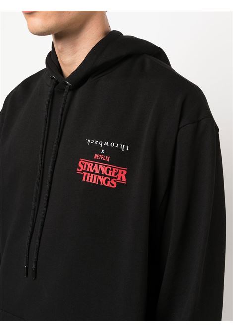 Black printed sweater - men THROWBACK | TNSSTRANGERBLK