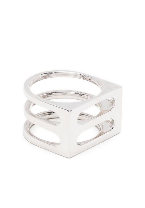 Anello Double Cage in argento - uomo TOM WOOD | R10109NA01S925