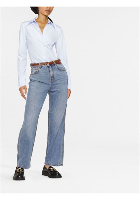 Blue straight-leg denim jeans - women TORY BURCH | 136746009