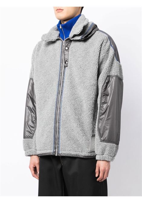 Grey double-collar fleece jacket - men  Y/PROJECT | JACK87S23GRY