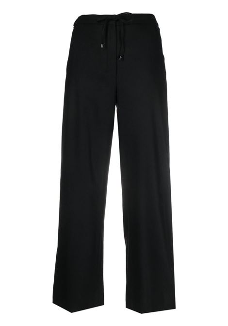 Black floria tied-waist straight-leg trousers - women  'S MAXMARA | 2391360133600017