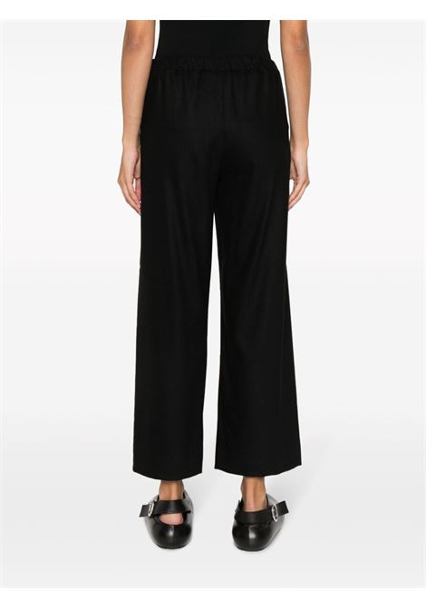 Black floria tied-waist straight-leg trousers - women  'S MAXMARA | 2391360133600017