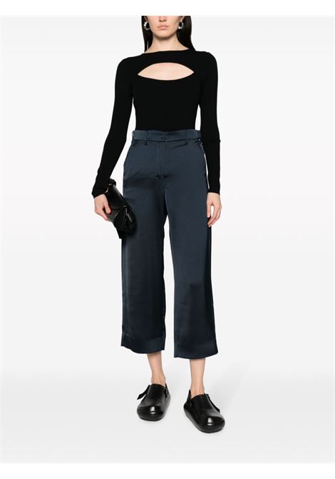 Blue Monza cropped trousers - women  'S MAXMARA | 2391360539600005