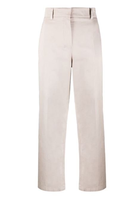 Ecru gang wide-leg trousers - women  'S MAXMARA | 2391361139600006