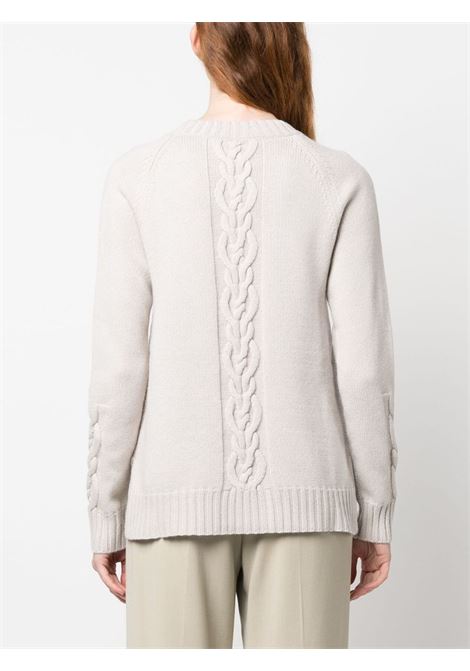 White ginny cable-knit crew-neck jumper - women 'S MAXMARA | 2393661633600001