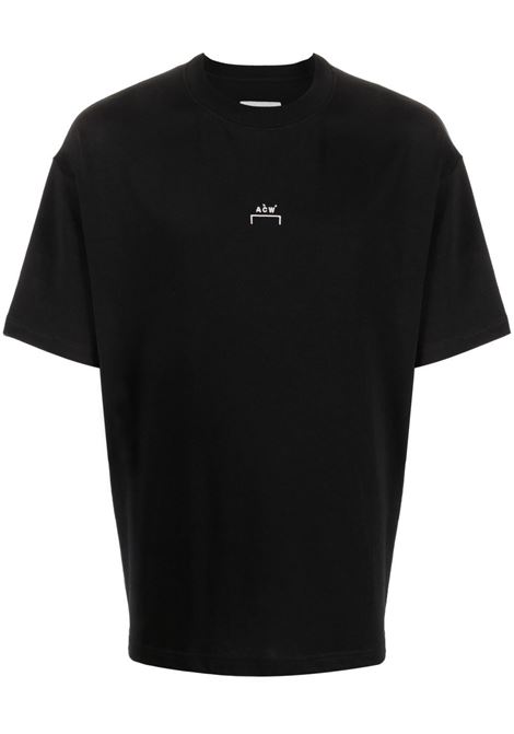 Black logo-print short-sleeved T-shirt - unisex A-COLD-WALL* | ACWMTS091BLK