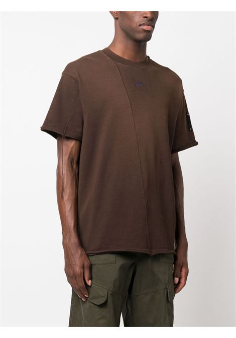 T-shirt con effetto vissuto in marrone - uomo A-COLD-WALL* | ACWMTS158BRWN