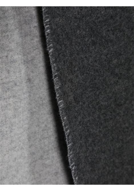 Grey intarsia-knit logo scarf - unisex ACNE STUDIOS | CA0154AO6