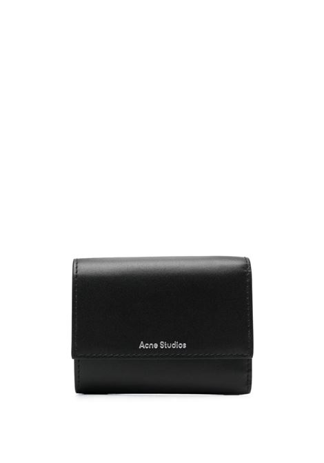 Black logo-lettering wallet - unisex ACNE STUDIOS | CG0221900