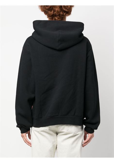Black logo-patch long-sleeved sweatshirt - unisex ACNE STUDIOS | CI0125900