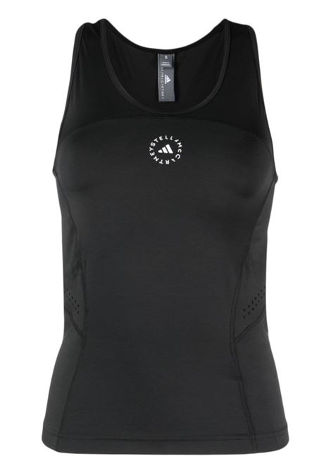 Black logo-print sleeveless tank top - women ADIDAS BY STELLA MC CARTNEY | IB5532BLK