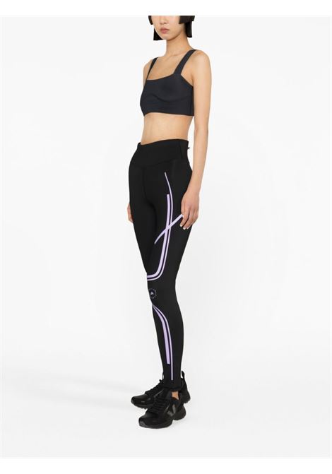 Black TruePace Running logo-print leggings - women ADIDAS BY STELLA MC CARTNEY | IB6807BLKPNK