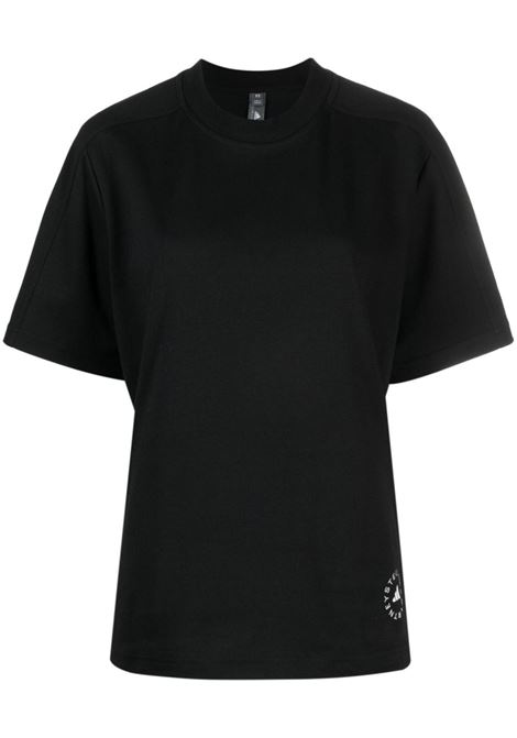 T-shirt con stampa in nero - donna ADIDAS BY STELLA MC CARTNEY | IB6854BLK
