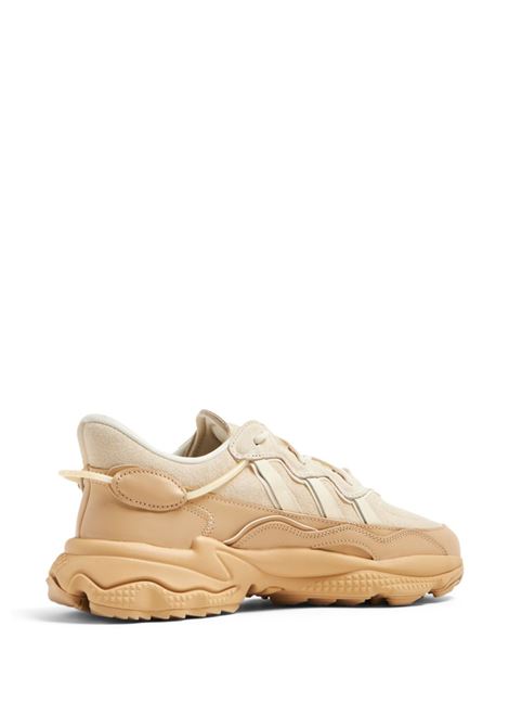 Beige Ozweego lace-up suede sneakers - men ADIDAS | IF3336BG