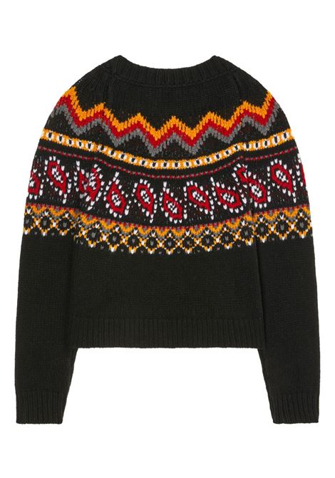 Multicolored Antarctic Circle intarsia-knit jumper - women  ALANUI | LWHE061F23KNI0011084