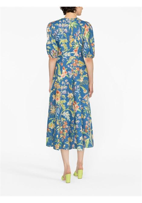 Multicolored June floral-print midi dress - women ALEMAIS | 1439DINDG