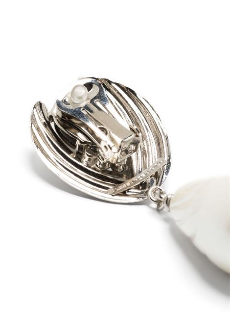 Silver crystal-embellished pearl earrings - women ALESSANDRA RICH | FABA2984J342001