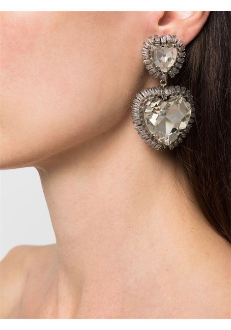 Silver crystal-embellished earrings - women ALESSANDRA RICH | FABA2991J004001