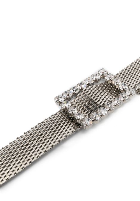 Silver crystal-buckle box-chain belt - women ALESSANDRA RICH | FABA2999J024001