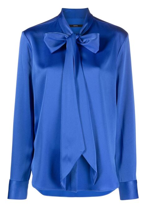 Blusa con fiocco in blu - donna ALEX PERRY | Bluse | T191BLBLL